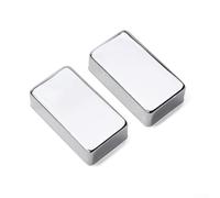 NbgrvB Nickel Humbucker Pickup Covers 2pcs No-Hole Black(Black)