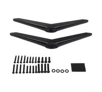 NbgrvB No Drill TV Base Bracket for 28-65 Inch Screens, Black ABS Stand with Adjustable Hole Spacing 0.5-0.94 Inch, Holds up to 80 lbs