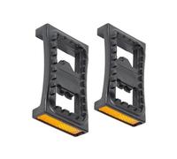 NbgrvB Nylon Flat Pedal Converters for Shimano SPD M520 M540 M8000 M9000 Clipless to Flat Adapter Cleats for Mountain Bike Riding Black Pair