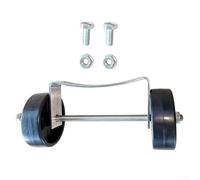 NbgrvB Patio Heater Wheel Kit Stainless Steel Bracket for Propane Gas Heaters Round Base Mobility Upgrade Black Casters(Black)