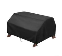 NbgrvB Picnic Table Cover With Adjustable Cords For Kids Sand Water Activity Table, Outdoor Picnic Table Protection With Mesh Vents, Waterproof 210D Oxford Fabric Material, 102X102x53.2cm