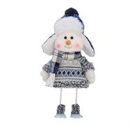 NbgrvB Playful Snowman Rag Doll with Unique Design Perfect for Seasonal Celebrations (5)