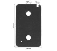 NbgrvB Plinth Lint Screen 2-Pack for T8964WP Dryer | 220x130x30mm size, high density foam, reusable after washing, prevents clogging, black color