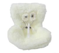 NbgrvB Plush Doll Car Seat with Safety Belt and Vent Clips for Secure Attachment, Designed to For Display Dolls Steadily in Cars or on Desks Without Risk of Falling (White)