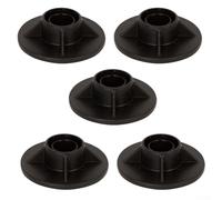 NbgrvB Pool Support Leg Kit for Round/Rectangular Steel Frame Pools - Heavy-Duty Plastic Stabilizer Legs, 5-Pack Black, Prevents Sagging & Enhances Safety