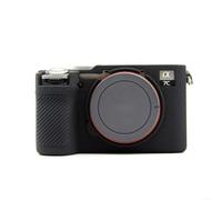 NbgrvB Protective Silicone Cover for Sony A7CII A7CR Camera Slip-Resistant Bumper Case Glossy Style(Black)
