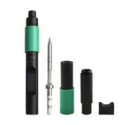 NbgrvB PTS200 Intelligent Soldering Iron 65W PD3.0 USB-C Digital Station CNC Body for T12 TS101 Heads Silver(silver)