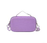 NbgrvB PU Shoulder Bag for DJI for osmo Pocket 4P Camera Case Waterproof Storage Carry Pouch Travel Protective Soft for Sling Black(Purple)