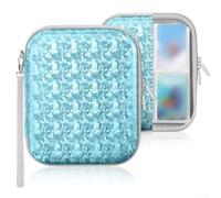 NbgrvB PU Waterproof Card Case for Yoto for mini Player - 120 Pocket Binder Holder for Audiobook Cards Storage Organizer Travel Accessory Grey(Blue)