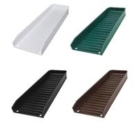 NbgrvB PVC Downspout for splash Block for Gutter Drainage, for Heavy Duty Water Flow Director with Nails, Black