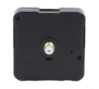 NbgrvB Quartz Clock Movement Mechanism, 16.8mm Shaft up to 9mm Thick Faces, Silent Sweep Motor with Hands and Fittings, Black(A)