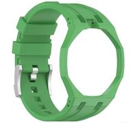 NbgrvB Replacement Band for Swatch and For AP Royal Watches Made from Medical-Grade Silicone Material Supporting Continuous Skin Contact (Green)