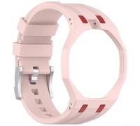 NbgrvB Replacement Band for Swatch and For AP Royal Watches Made from Medical-Grade Silicone Material Supporting Continuous Skin Contact (Pink)