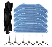 NbgrvB Replacement Main Side Brush & Mop Cloth Kit for Lefant M1/M2 Pro/M2S/U180 & OKP K8 Robot Vacuums 12-Piece Cleaning Accessory Set