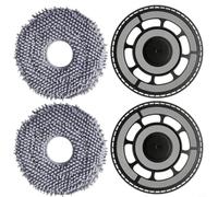 NbgrvB Replacement Mop Bracket and Rag for Roborock, QV 35S, for Qrevo S5V, for Qrevo Edge, for Qrevo Edge S5A, for Qrevo Curv, for Qrevo Curv S5X Vacuum Cleaner