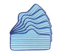 NbgrvB Reusable Microfiber Pads for Dupray Neat Steam Cleaner Washable Floor Cleaning Cloths for All Surfaces Easy-Stick Attachment Dust and Dirt Removal Accessory 6 Pack Blue