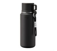 NbgrvB Robust Metal Water Bottle 710ml Rust Resistant(Black 1000ml) | Food-grade stainless steel, includes reusable straw, wide mouth fill, BPA-free materials, office school use
