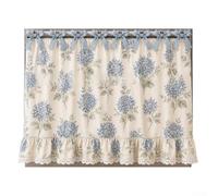 NbgrvB Rustic Oven Curtain Cover 30.5 Inch Lace Trim(B)