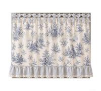 NbgrvB Rustic Oven Curtain Cover 30.5 Inch Lace Trim(C)