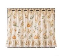 NbgrvB Rustic Oven Curtain Cover 30.5 Inch Lace Trim(E)