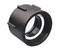 NbgrvB S60x6 Coarse Thread IBC Adapter Rainwater for Tank, for PP Fitting to 1 2 3 4 Inch Pipe, Garden Water Storage Connector(S60x6 to 2inch )
