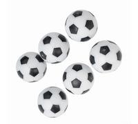 NbgrvB Set of 6 for Replacement Foosball Balls 32mm ABS for Mini Table Football Game for Striker Barcelona Roma Tables White and Black