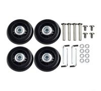 NbgrvB Silent Luggage Wheels 4 Pack, 6mm ID Bearing Suitcase Roller Replacement Kit with Tools 40mm to 75mm(70x19mm)