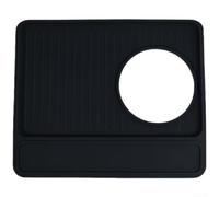 NbgrvB Silicone Coffee Mat Non-Slip Heat Resistant for Breville 870 880 Multi-Functional Base Waterproof Dust Guard 28x23.5cm(Black)