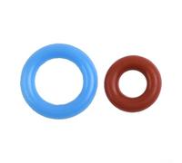 NbgrvB Silicone O-Ring Kit For Breville Rich 9 Series for espresso Machine - Steam Probe Seal Replacement Parts Group Head Gasket Blue Red(17pcs (5 blue 12 red))