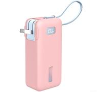 NbgrvB Silicone Protective Case for Anker for nano 10000mAh for Power Bank - Shockproof Soft Cover with Anti-Scratch Finish for Travel Black(Pink)