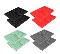 NbgrvB Silicone Waffle Insert for Air Fryer, Compatible with AF300EU AF400EU AF451EU SL400EU AF500DE Heat Resistant Non-Stick Baking Tray Dishwasher Safe 2 Pack(black)