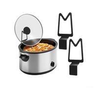 NbgrvB Slow Cooker Lid Holder Stand 2-Pack Drip Tray