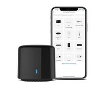 NbgrvB Smart IR Blaster for Alexa & Google Assistant WiFi Universal Remote Control Hub for TV AC Fan Works with Broadlink RM4C Mini App Black