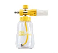 NbgrvB Snow Foam Lance Car Wash, Adjustable Foam with Concentration Knob, 0-45 Degree Spray Nozzle, 1L Bottle, Pink(Yellow)