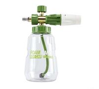NbgrvB Snow Foam Lance Car Wash, Adjustable Foam with Concentration Knob, 0-45 Degree Spray Nozzle, 1L Bottle, Pink(Matcha Green)
