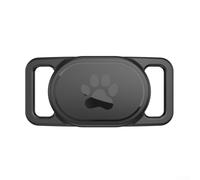 NbgrvB Soft Silicone Case for Xiaomi for Smart Tag 2 - Shockproof Drop Protection Cover with Pet Loop - Anti-Slip Flexible Shell for Locator - Black White Blue Green Clear - 75x35x14mm(A)