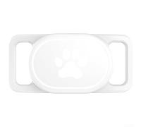 NbgrvB Soft Silicone Case for Xiaomi for Smart Tag 2 - Shockproof Drop Protection Cover with Pet Loop - Anti-Slip Flexible Shell for Locator - Black White Blue Green Clear - 75x35x14mm(B)
