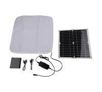 NbgrvB Solar Pet Heating Mat Electric Heated Blanket for Dogs Cats Adjustable Temperature Control Moisture-Resistant Warm Pad for Winter White 42x29cm