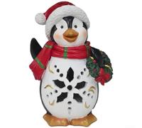 NbgrvB Solar Powered Resin Penguin Ornament Glowing Christmas Decor(Penguin)