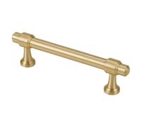 NbgrvB Solid Brass Cabinet Handles Gold Outside Mounted T-Handle for Kitchen Cupboard Doors & Drawers Durable Furniture Hardware with Elegant Bronze Finish 96mm hole distance