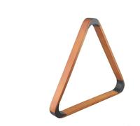 NbgrvB Solid Wood 8 Ball Pool Triangle Frame with Inlaid Plastic Tips for 2 Inch 4 Inch Billiard Balls for Stable Rack Formation on Tables