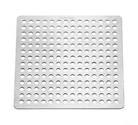 NbgrvB Square Shower Sink Strainer Cover, Shower Drain Hair Catcher, Stainless Steel, 9.2CM