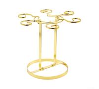 NbgrvB Stable Wine Glass Stand with Wide Metal Ring Base