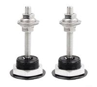 NbgrvB Stainless Steel Car Hood Pin Lock Set Black Red(Black)