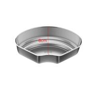 NbgrvB Stainless Steel Fan Shaped Steamer Basket 304 Food Grade Partitioned Tray with Lid Stackable Multi-Compartment for Rice Vegetables Eggs 4pcs