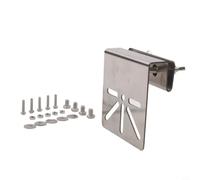NbgrvB Stainless Steel Gutter Mount for EufyCam S4 Solar Camera - Adjustable Security Camera Holder Dome PTZ Fit No Tools Required Outdoor Silver