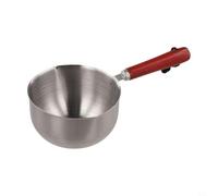 NbgrvB Stainless Steel Saucepan Small Pot for Melting Butter and Heating Sauces - Induction Compatible Milk Pan with Pour Spout 500ml(500ml)