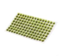 NbgrvB Static Grass for HO Scale Model Railways, Bushy Green Miniature Scenery Clusters 6mm High Realistic Terrain Flock with 104 Pieces per Box(3)