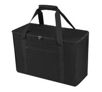NbgrvB Storage Bag for 56 Pcs Giant Tumbling Timber Blocks Portable Organizer Case with Pockets for Wooden Tower Game Black