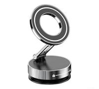 NbgrvB Suction Cup Car Mount Designed to Hold Smartphones Securely While Providing Full Rotational Freedom During Use (silver)